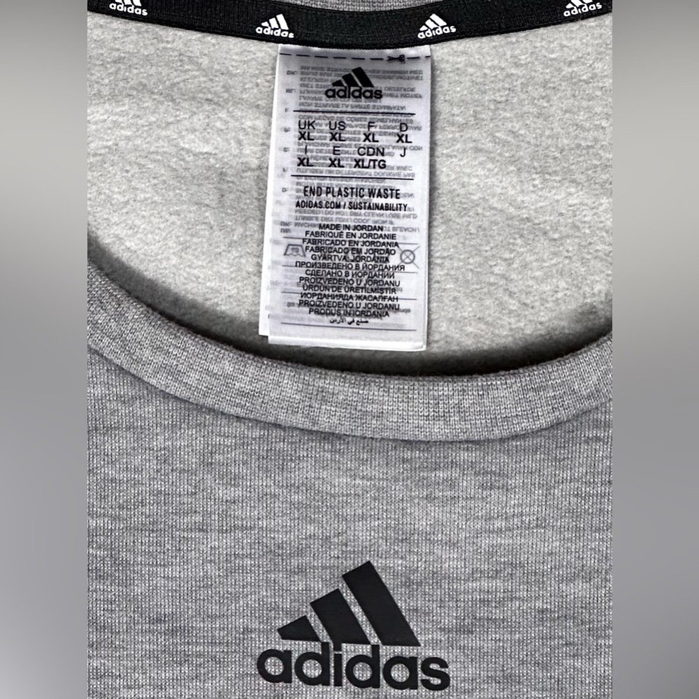 Adidas Essentials Fleece 3-Stripes men's sweatshirt size XL - Picture 3 of 6
